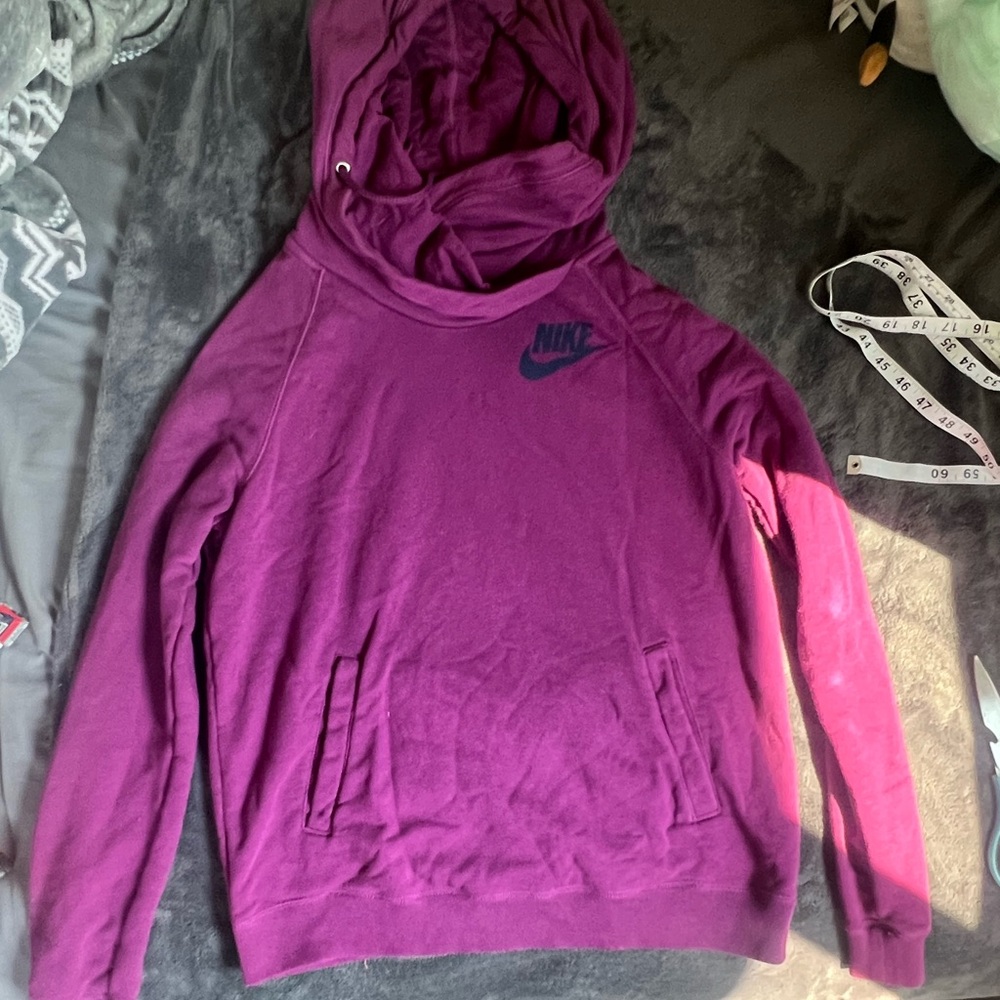 Purple Y2K Nike hoodie
